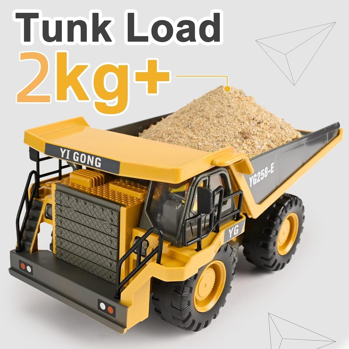 Remote Control Dump Truck Toys 9 Channel 2 Batteries RC Construction