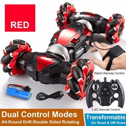 4WD RC Stunt Car Remote Control Off-Road Gesture Sensing Red