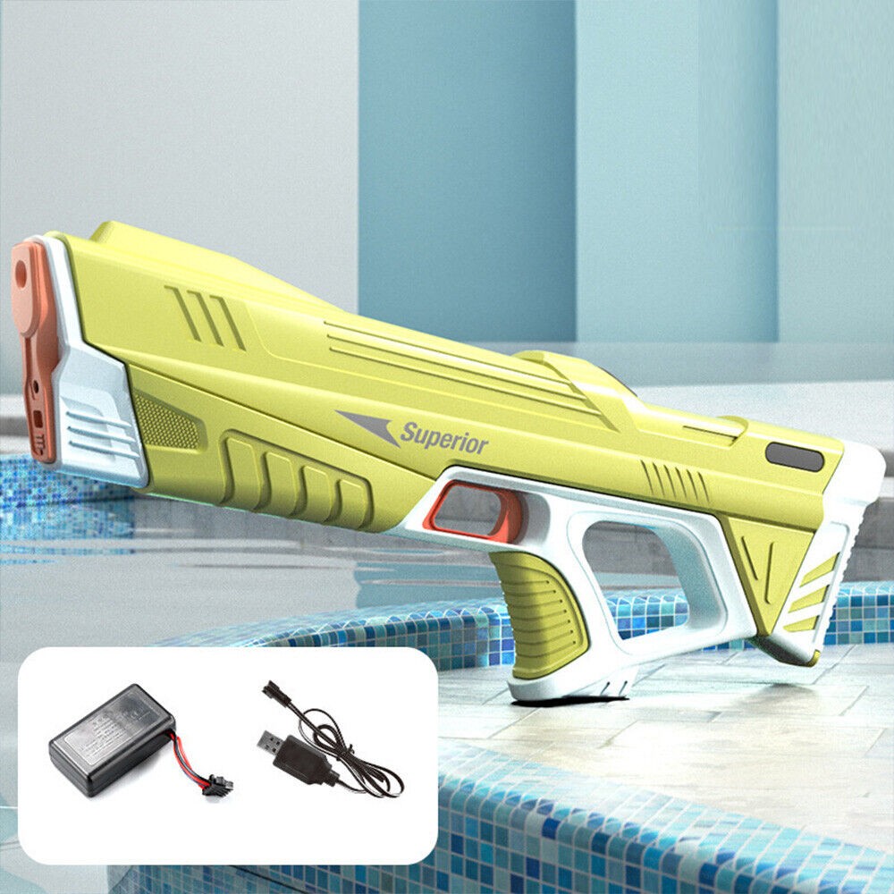 Electric Water Gun High-Pressure Squirt Blaster Soaker Summer Outdoor Pool Toys