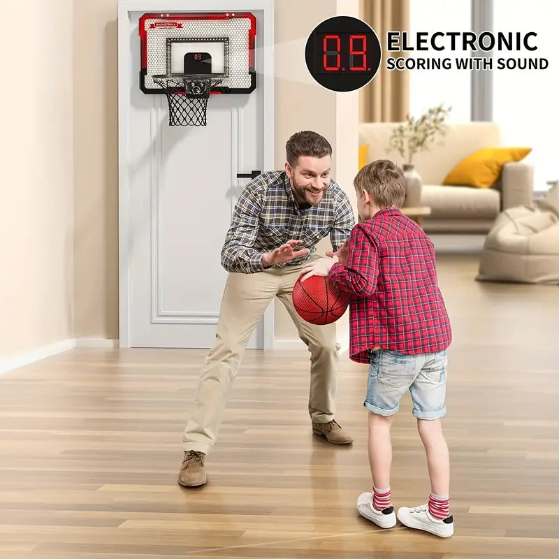 Glow Hoops: Interactive LED Basketball Hoop Set for Kids