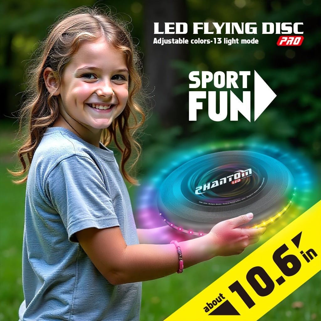 Light-Up Flying Disc USB Rechargeable Game Toy