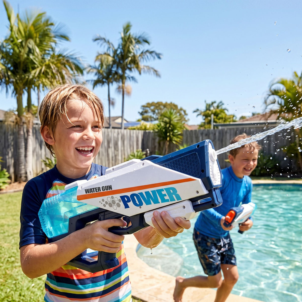 Keezi Kids 600cc Water Blaster Toy for Pool & Beach Play - Blue