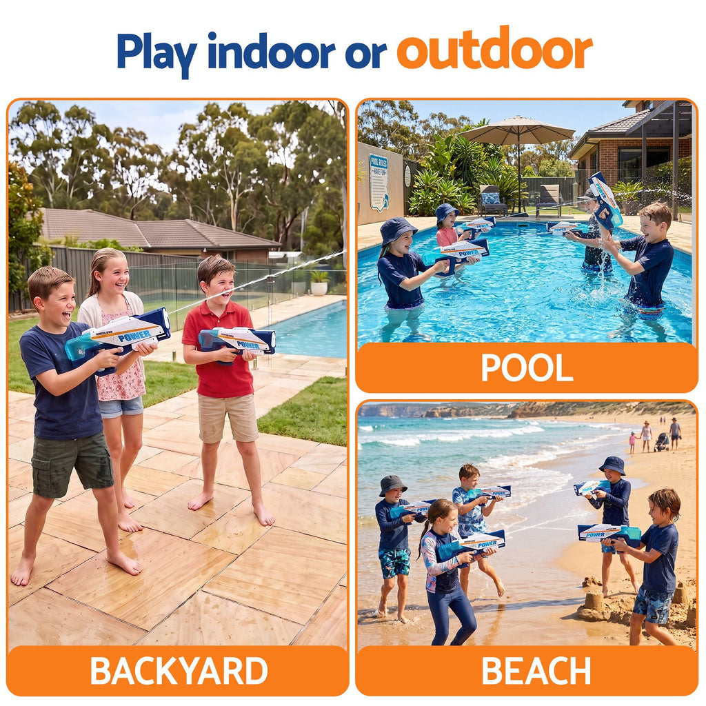 Keezi Kids 600cc Water Blaster Toy for Pool & Beach Play - Blue
