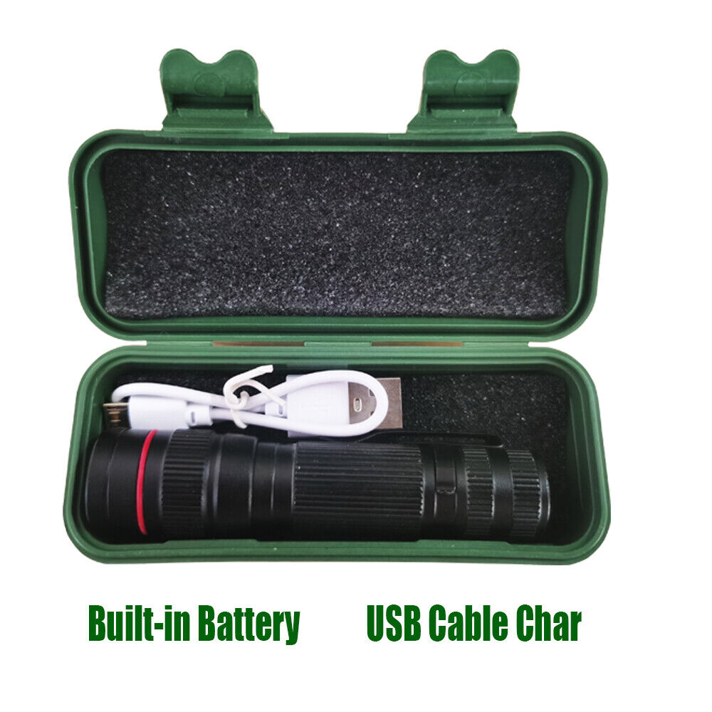 2x Mini Rechargeable LED Torches - 3 Mode Clip Lights