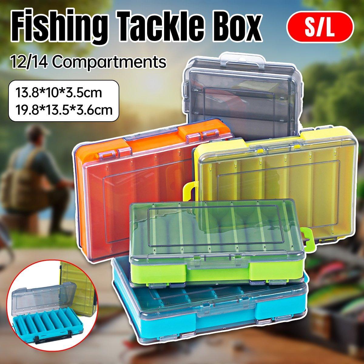 Multifunctional Fishing Bait Storage Box Accessories Gear Organizer Tool Box - Orange-S