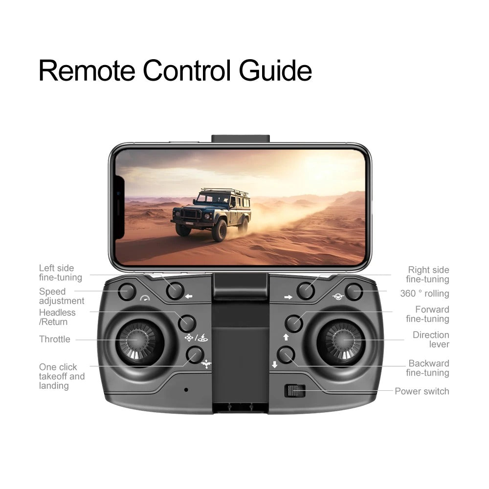 Dual-Camera 4K Foldable Brushless Drone